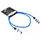 INVOTONE ACM1103/B - микрофонный кабель, XLR(папа) <-> XLR(мама),  длина 3 м (синий) - фото 113264
