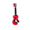 WIKI UK/FATALE - гитара укулеле сопрано липа, рисунок "роковая девушка", чехол в комплекте - фото 114644