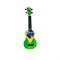 WIKI UK/BZ - гитара укулеле сопрано, рисунок "бразильский флаг", чехол в компл - фото 115808
