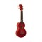 WIKI UK10G/RD - гитара укулеле сопрано, клен, цвет - красный глянец,чехол в комплекте - фото 115816