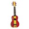 WIKI UK/ESP - гитара укулеле сопрано, рисунок "испанский флаг", чехол в комплекте - фото 117668