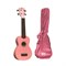 WIKI UK10G/PK - гитара укулеле сопрано, клен, цвет - розовый глянец, чехол в комплекте - фото 118467