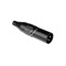 AMPHENOL AC3MB - разъем XLR кабельный папа , 3 контак., штампованные контакты, цвет - черный - фото 119392