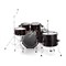 DDRUM HYBRID 5 PLAYER - удар. установка (2 коробки) с триг.,5 бараб.,без тарел.и стоек - фото 120110