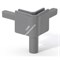 ADAM HALL Q4502F - пластиковый стыковочный уголок для кейсов (цвет серый) - фото 122783