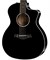 TAYLOR 214CE-BLK DLX электроакустическая гитара, цвет чёрный, в комплекте кейс - фото 161479