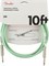 FENDER 10' OR INST CABLE SFG инструментальный кабель, зеленый, 10' (3,05 м) - фото 161563
