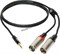 KLOTZ KY9-180 компонентный кабель серии MiniLink с разъемами stereo mini jack - 2 XLR папа, цвет черный, 1.8 метра - фото 162427