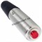 SWITCHCRAFT ED903 красная кнопка вызова (с замыкающим контактом), оболочка сталь, для кабеля диам. 9,5 мм - фото 162632