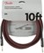FENDER FENDER 10' INST CABLE RED TWD инструментальный кабель, красный твид, 10' (3,05 м) - фото 162949