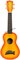 KALA MK-SD/ORBURST MAKALA ORANGE BURST DOLPHIN UKULELE укулеле сопрано, цвет Orange Burst - фото 163589