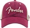 FENDER SPAGHETTI LOGO WASHED TRUCKER, MAROON ON кепка - фото 163696