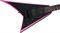 JACKSON RRX24 - BLK W NPK BVLS электрогитара Randy Rhoads, цвет черный с розовыми полосами. - фото 166060