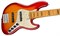 FENDER American Ultra Jazz Bass® V, Maple Fingerboard, Plasma Red Burst электрогитара, цвет красный в комплекте кейс - фото 166886