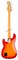 FENDER American Ultra Precision Bass®, Maple Fingerboard, Plasma Red Burst электрогитара, цвет красный в комплекте кейс - фото 166900