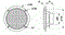 Влагозащищенный громкоговоритель, 40 Вт, 13 см, 4 Ом, IP 65  (Art.2133) - фото 201036