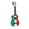 WIKI UK/IT - гитара укулеле сопрано, рисунок "итальянский флаг", чехол в комплекте - фото 22143