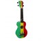 WIKI UK/RASTA - гитара укулеле сопрано, липа, рисунок "Флаг Ямайки - RASTA", чехол в компл. - фото 22152