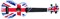 WIKI UK/GB - гитара укулеле сопрано, липа, рисунок "британский флаг", чехол в комплекте - фото 31399
