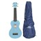 WIKI UK10G/BBL - гитара укулеле сопрано, клен, цвет синий глянец, чехол в комплекте - фото 31423