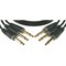 KLOTZ PP-JJ0030 3 патч кабеля для соединения педалей, дл 30 см, разъёмы mono jack (TS) KLOTZ (прямые) - фото 43686