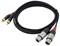 Cordial CFU 1.5 FC кабель сдвоенный RCA—XLR female, 1.5м, черный - фото 45526