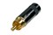 Neutrik NYS352BG кабельный разъём RCA male, черненый корпус , золоченые контакты, на кабель диаметром до 7.2мм - фото 45861