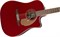 Fender Redondo Player CAR Электроакустическая гитара, цвет красный металлик - фото 62592