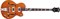 Gretsch G5440LSB Electromatic Hollow Body 34' Long Scale Bass, RW F-board, Orange Бас-гитара полуакустическая, цв. оранжевый - фото 63793