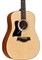 TAYLOR 150e LH 100 Series, LH гитара электроакустическая левосторонняя форма корпуса дредноут, мягкий чехол - фото 64406