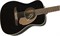 Fender Malibu Player JTB Электроакустическая гитара, цвет черный - фото 65006