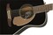 Fender Malibu Player JTB Электроакустическая гитара, цвет черный - фото 65007