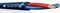 KLOTZ LY240B спикерный кабель, структура 2x4 мм2, цвет синий, цена за метр - фото 66019