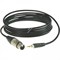 KLOTZ AU-MF0150 инсертный кабель с разъёмами XLR x stereo mini jack, контакты позолочены, цвет чёрный, 150 см - фото 66944