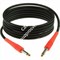 KLOTZ KIKC3.0PP3 готовый инструментальный кабель, чёрн., прямые разъёмы KLOTZ Mono Jack (цвет коралл), дл. 3м - фото 66962