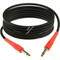 KLOTZ KIKC3.0PP3 готовый инструментальный кабель, чёрн., прямые разъёмы KLOTZ Mono Jack (цвет коралл), дл. 3м - фото 66963