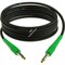 KLOTZ KIKC3.0PP4 готовый инструментальный кабель, чёрн., прямые разъёмы KLOTZ Mono Jack (зелёного цвета), дл. 3м - фото 66965