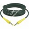 KLOTZ KIKC4.5 PP5 готовый инструментальный кабель, чёрн., прямые разъёмы KLOTZ Mono Jack (жёлтого цвета), дл. 4,5 м - фото 66977