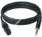 KLOTZ M1FS1B0750 готовый микрофонный кабель MY206, длина 7.5м, XLR/F Neutrik, металл черный - стерео Jack Neutrik, металл - фото 67206