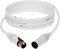 KLOTZ iceRock микрофонный кабель MY206, 0,22 мм2, 60 пФ/м, белые XLR Neutrik мама-папа, длина 10 м, оболочка белая, ПВХ - фото 67437