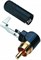 SWITCHCRAFT 3502RABAU кабельный разъем RCA ('папа'), угловой, чёрный - фото 67528