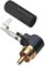 SWITCHCRAFT 3502RABAU кабельный разъем RCA ('папа'), угловой, чёрный - фото 67529