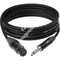 KLOTZ M1FP1N1000 готовый микрофонный кабель MY206, 10м, XLR/F Neutrik, металл - моно Jack Neutrik, металл - фото 68454
