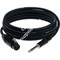 KLOTZ M1FS1B1000 готовый микрофонный кабель MY206, длина 10м, XLR/F Neutrik, металл - стерео Jack Neutrik, металл - фото 68455