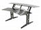 QUIK LOK Z630 BK 2-х уровневый рабочий стол с деревянным покрытием и 2 рэковыми крепежами по 4 прибора, чёрный - фото 71496