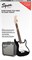 Squier Stratocaster® Pack, Laurel Fingerboard, Black, Gig Bag, 10G - 230V EU Комплект: электрогитара (черная) + комбо 10Вт + акс - фото 76839