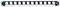 QUIK LOK RS243 рэковая панель с 12 отверстиями под XLR разъемы (высота 1U) - фото 78129