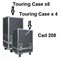 HK AUDIO CADIS Case 4x CAD 208 Туровый кейс для 4х элиментов - фото 82923