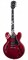 GIBSON MEMPHIS ES-335 FIGURED CHERRY полуакустическая электрогитара с кейсом, цвет прозрачный красный - фото 84569