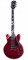 GIBSON MEMPHIS ES-339 SATIN CHERRY полуакустическая электрогитара с кейсом, цвет матовый красный - фото 84574